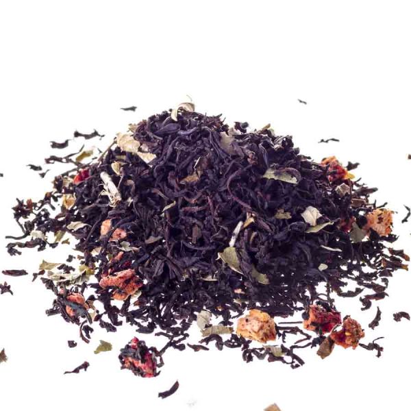 Aromatisierter Schwarztee Gartenerdbeere
