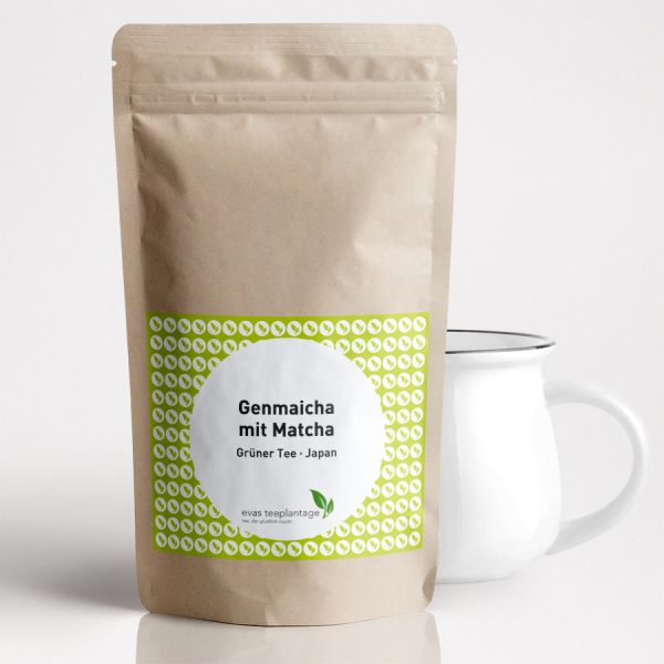 Grüntee Genmaicha mit Matcha