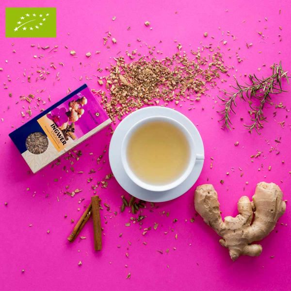 Kräutertee Ingwer Energie