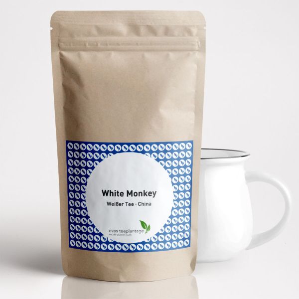 Weisser Tee white monkey