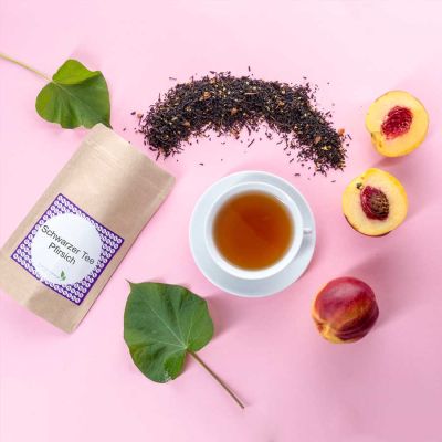 Schwarzer Tee Pfirsich
